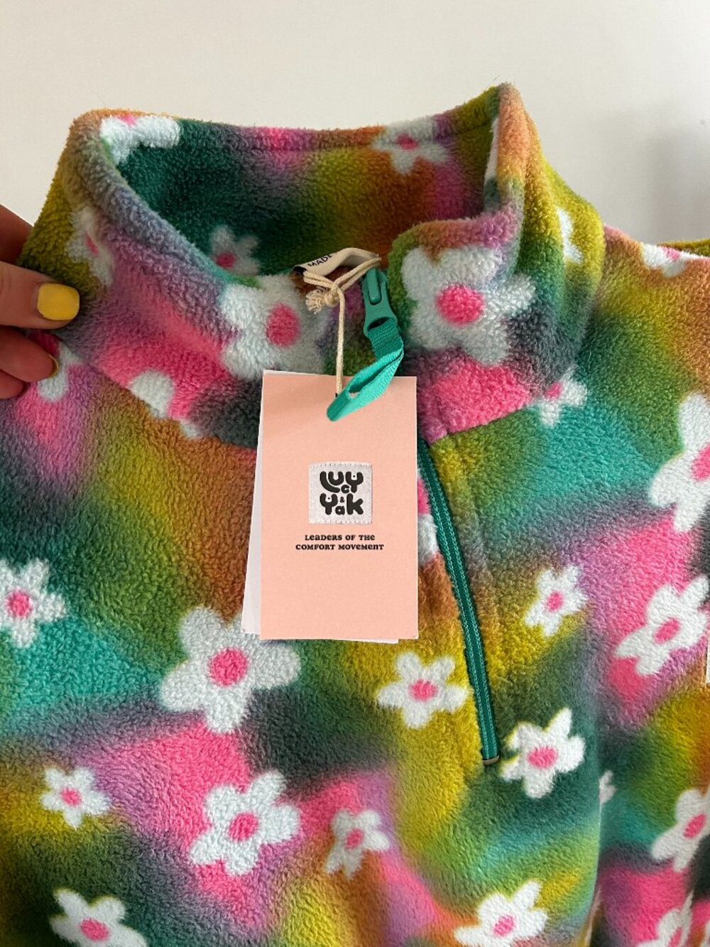 Lucy & Yak - Floral Print Polar Fleece - Women's M (8-10) - New with tags - Picture 2 of 4